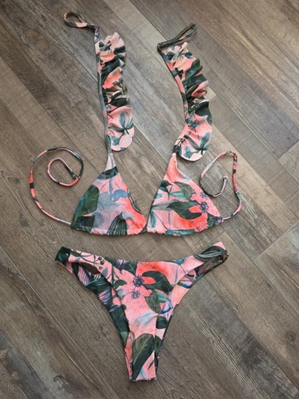 Shein multicolor bikini S New beach vacation pool